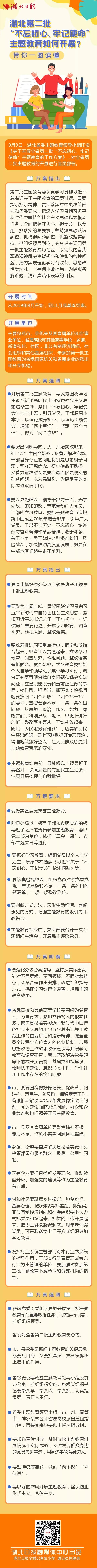 帶你一圖讀懂湖北第二批“不忘初心、牢記使命”主題教育如何開(kāi)展